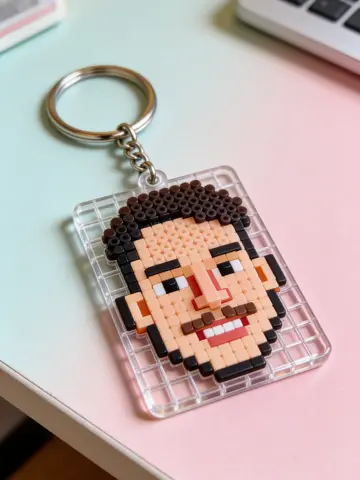 Bead Keychain · Photo style